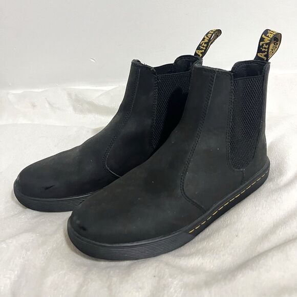 Dr. Martens Women’s Makela Chelsea Pull-Up Boots Size US 8 Black Leather Grunge - Picture 1 of 8